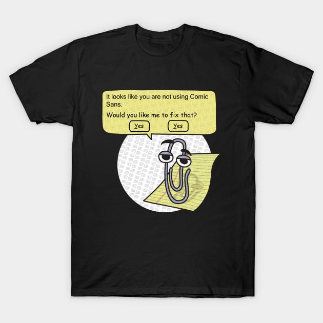 Pattern Clippy T-Shirt by RRigamondi